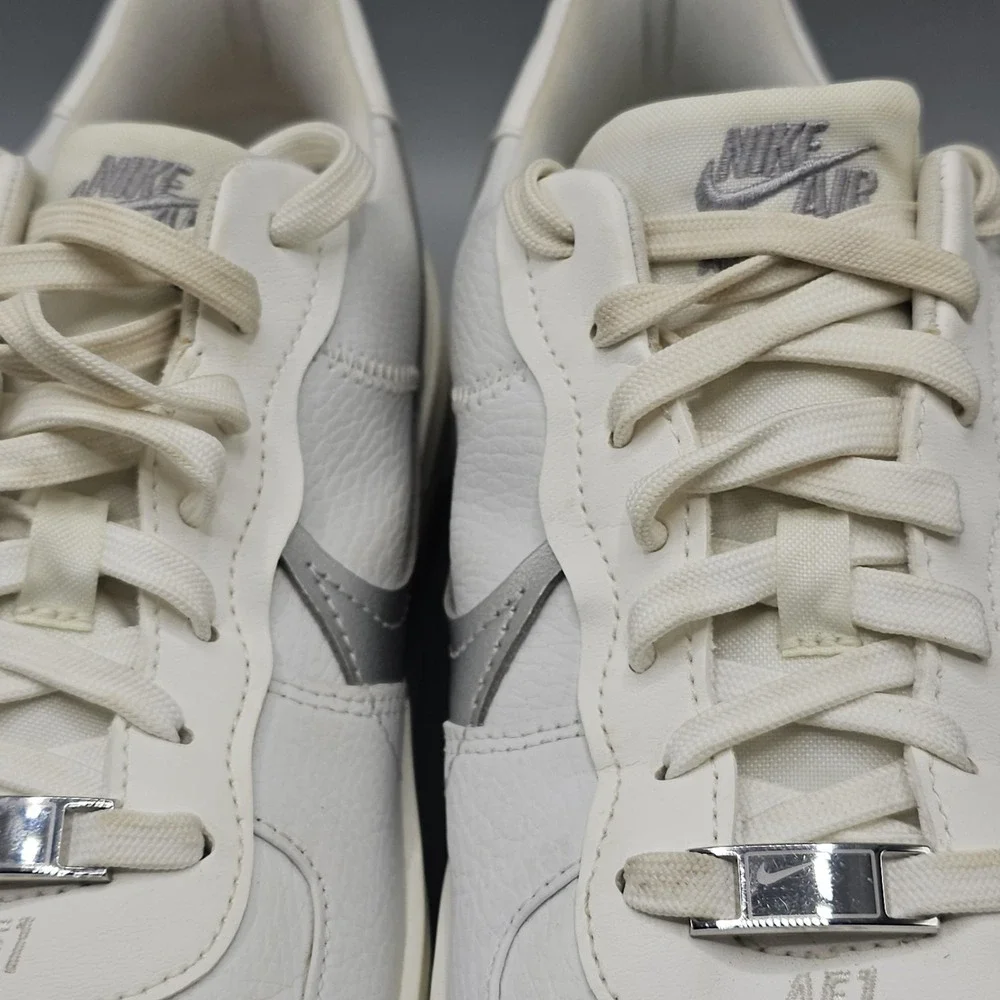 Nike Air Force 1 Platform PLT.AF.ORM Shoes Summit Silver Size 10.5 DJ9946-101